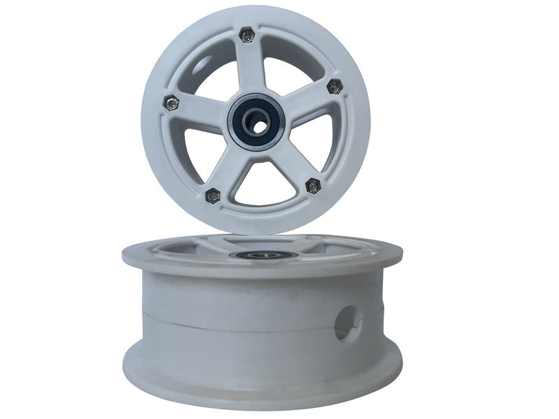 Grit Dirt scooter - NYLON CORE WHITE with Bearing (no tyre) -1pce