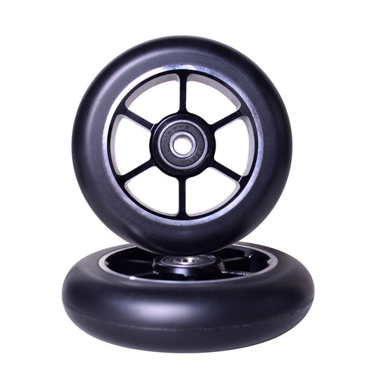 Grit 100mm Black core/ Black PU (pair) Wheels