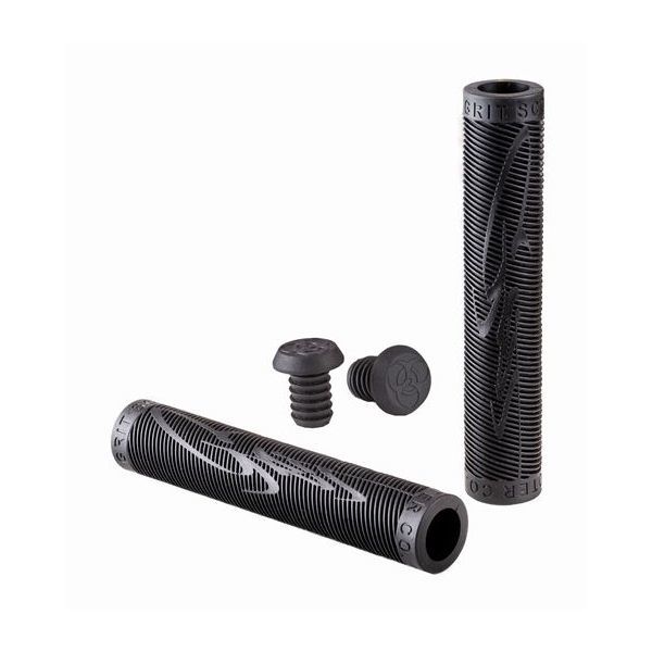 Grit Handlebar Grips - 160mm - Black (pair)