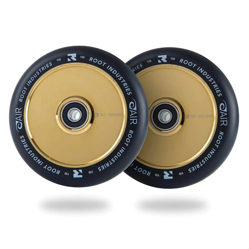 Root Industries AIR 110mm Wheels - Black/Gold Rush
