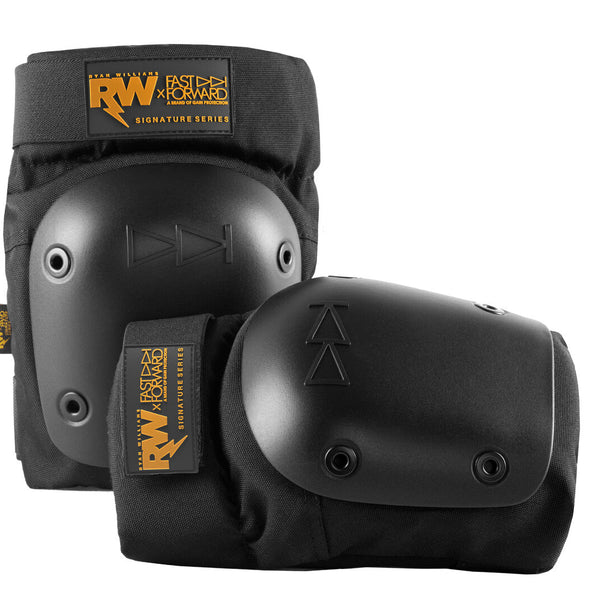 R WILLY x FAST FORWARD Signature Series knee pads, black, size M