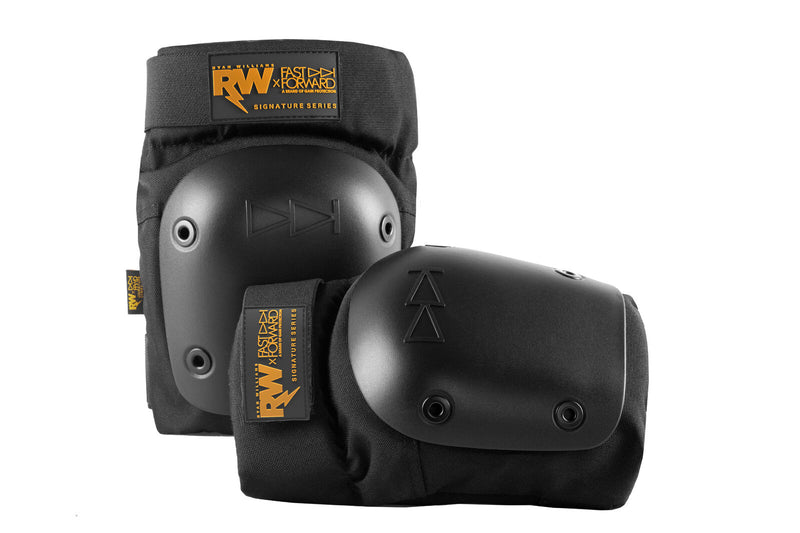 R WILLY x FAST FORWARD Signature Series knee pads, black, size M