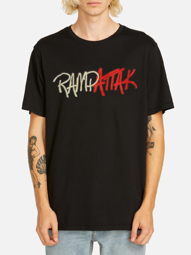 RampAttak Plain Black Tee