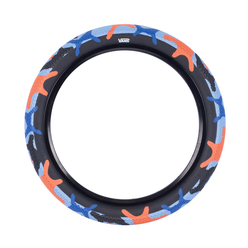 Cult Vans BMX Tyre 20" x 2.4" [Colour: Blue/Orange Camo]