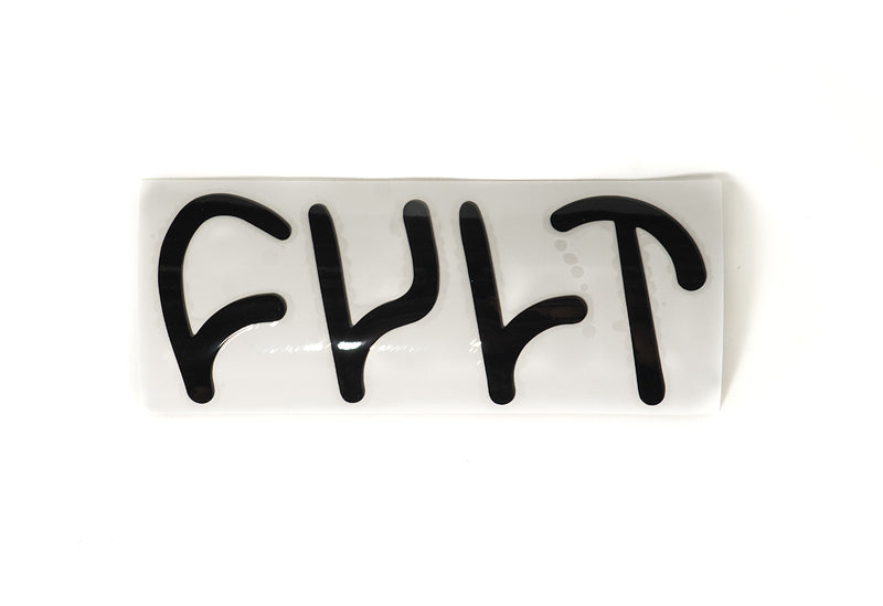 Cult Die Cut Sticker Black