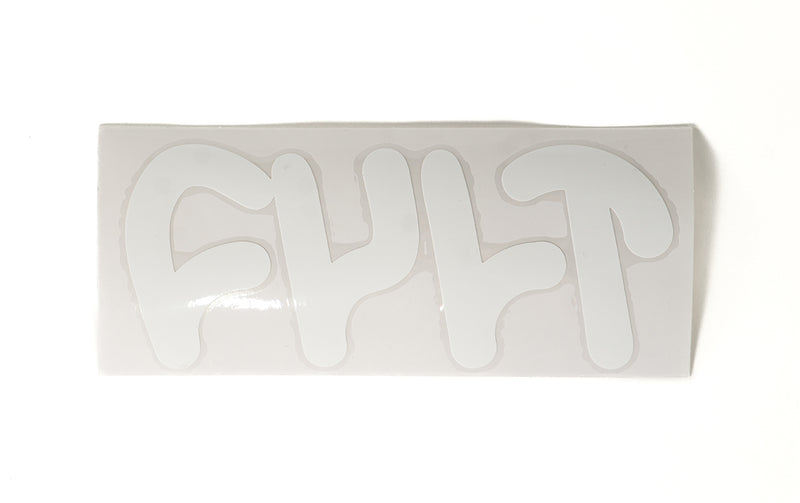 Cult Die Cut Sticker White