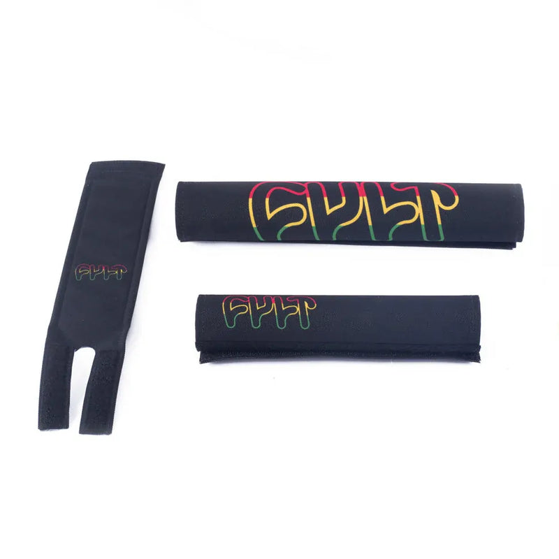 Cult BMX Pad Set Rasta Edition - Pad Set