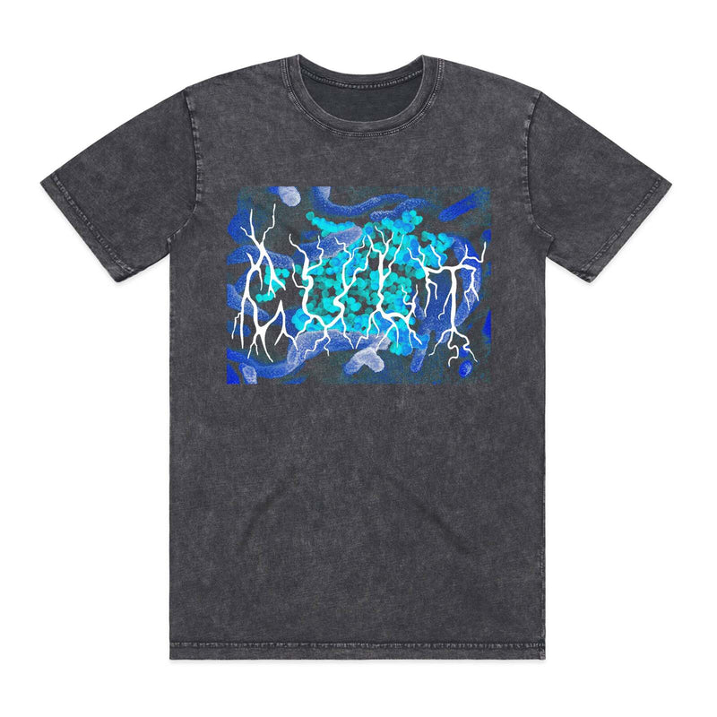 Cult Virus Tee Acid Wash L