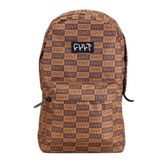 Cult Designer Backpack Bag Brown