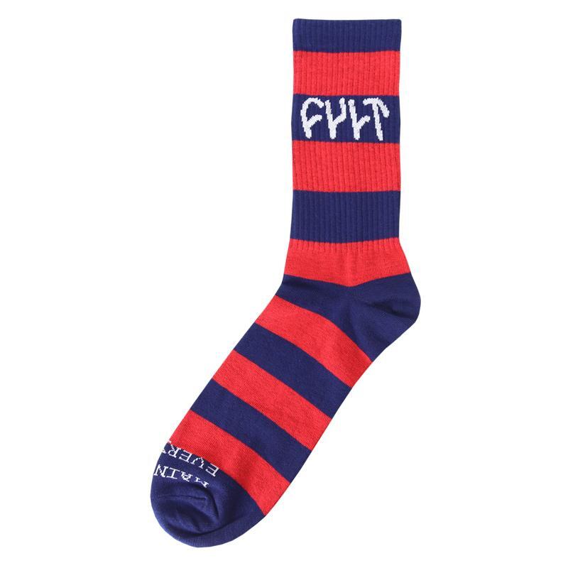 Cult Logo Socks [Colour: Red] [Model: Stripe]