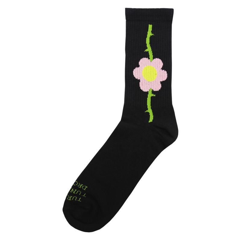 Cult Logo Socks [Colour: Black] [Model: Bloomed]