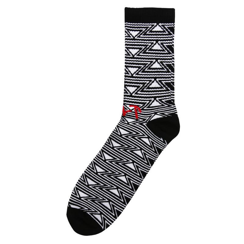 Cult Logo Socks [Colour: Blk/White] [Model: Pattern]