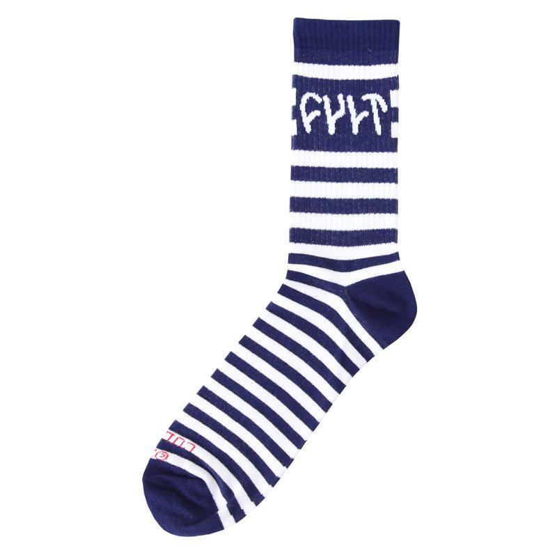 Cult Logo Socks [Colour: White] [Model: Stripe]