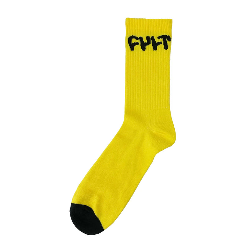 Cult BMX Logo Socks - Yellow