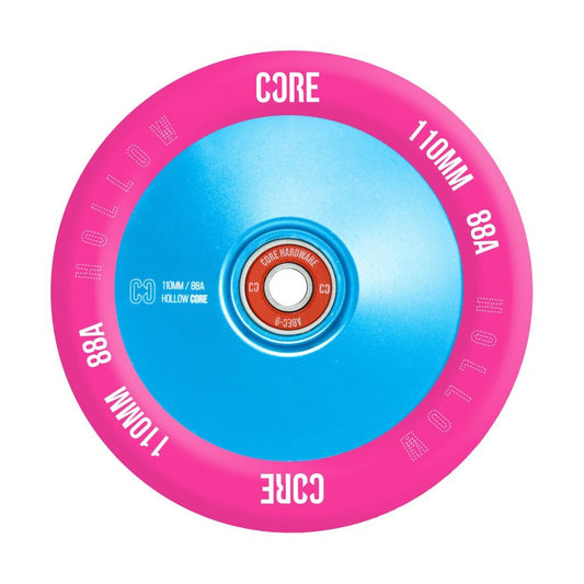 Core HOLLOW Stunt Wheels V2 110mm - Pink/Blue (single wheel)