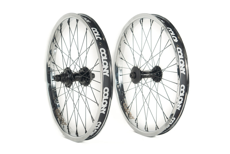Colony Custom Contour Wasp Wheel Set RHD Black / Chrome - RHD