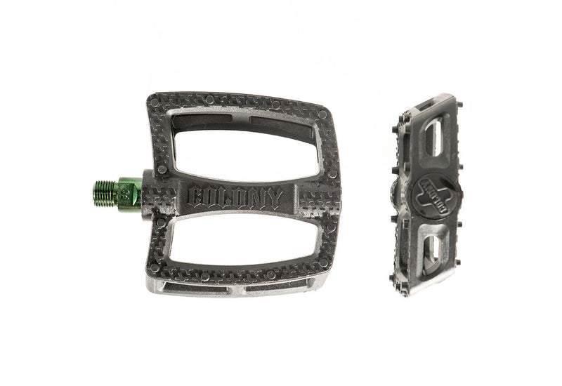 Colony Fantastic Plastic Pedals Black/Green