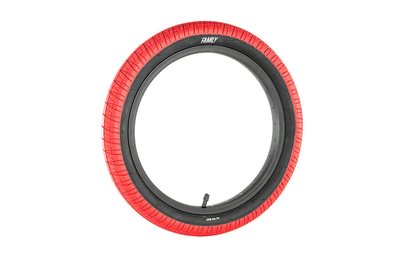 Family BMX Tyre F603 Tyre 16" x 2.2" [Colour: Red/Black]