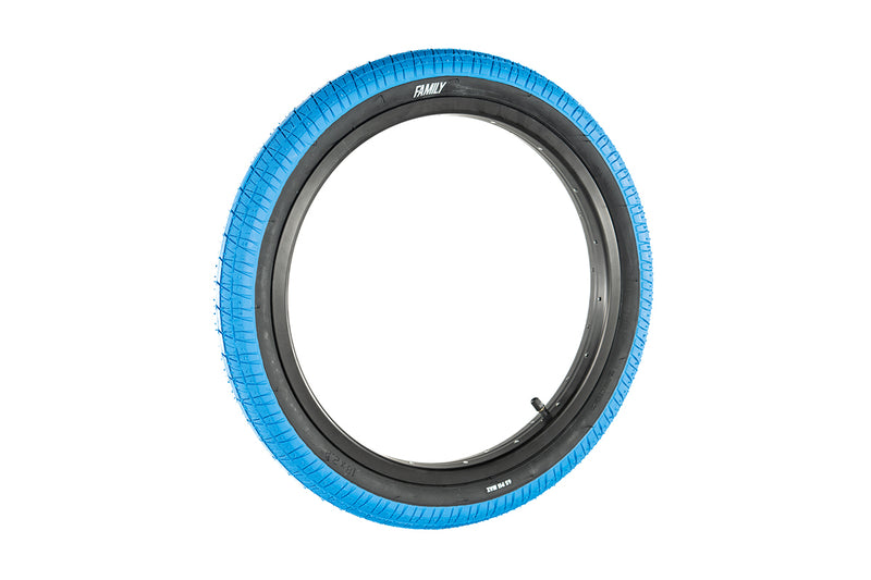 Family BMX Tyre F603 Tyre 18" x 2.2" [Colour: Blue/Black]