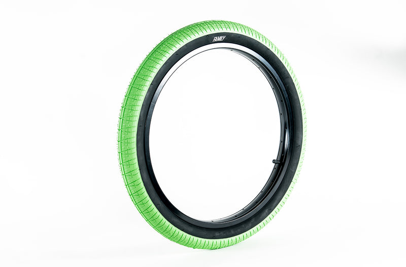 Family BMX Tyre F603 Tyre 20" x 2.35" [Colour: Green/Black]