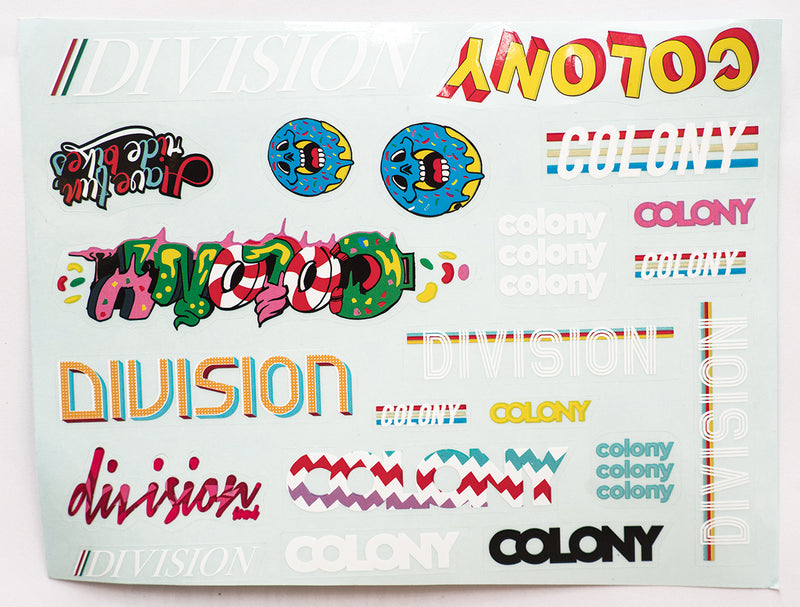 Colony X Division Sticker Pack