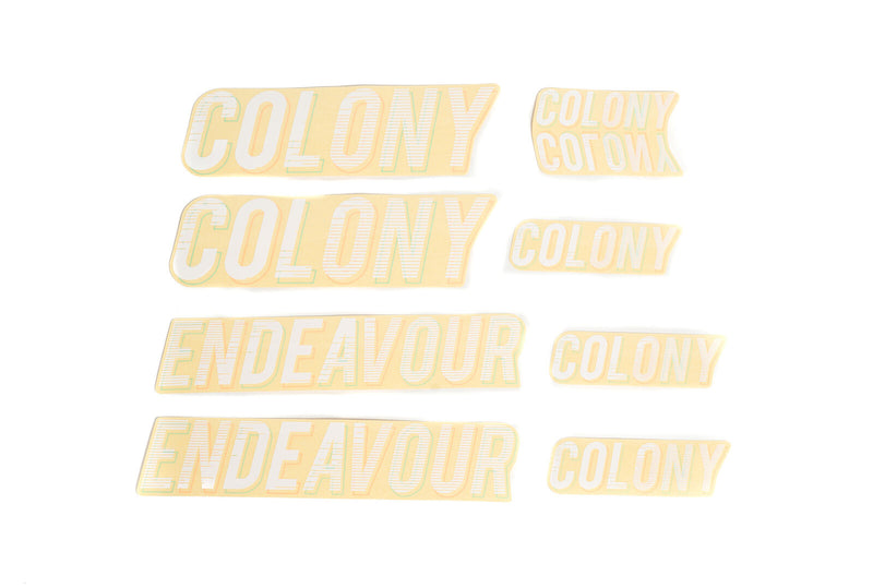 Colony Endeavour 2013 Sticker Set White - 2013 White