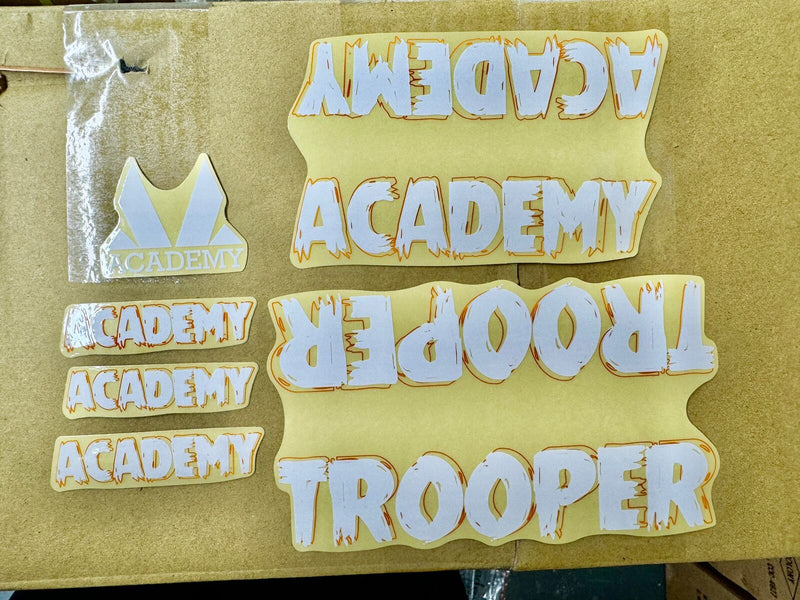 Academy Trooper 2015 Sticker Pack White - 2015 White