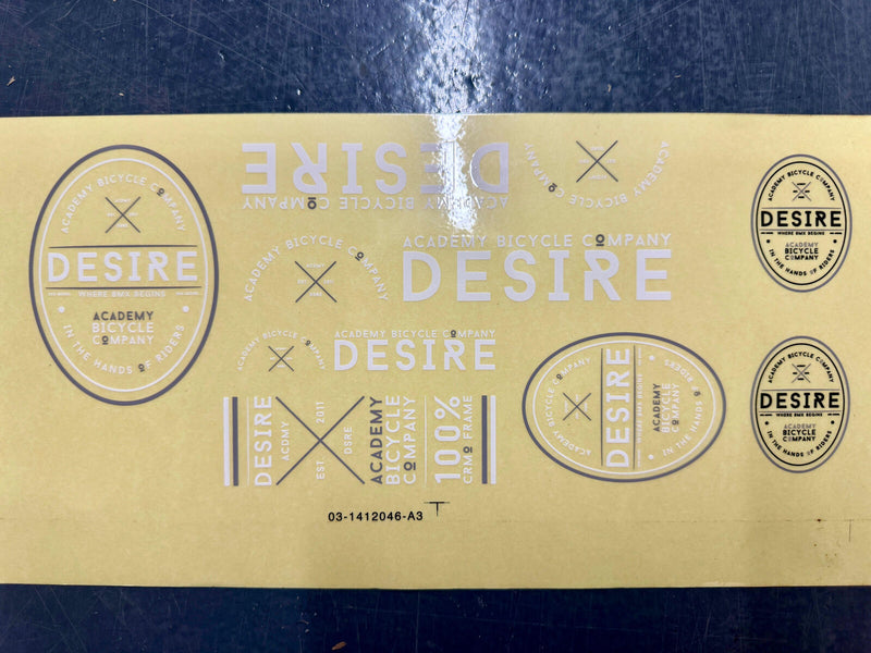 Academy Desire 2016 Sticker Pack Grey / White - 2016 Grey / White
