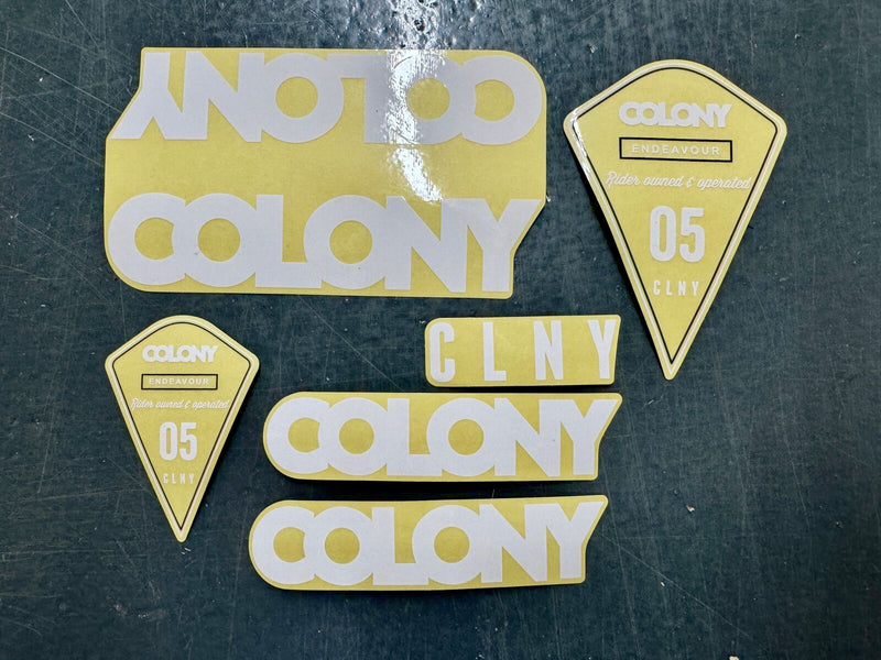 Colony Endeavour 2014 Sticker Set - 2014 White