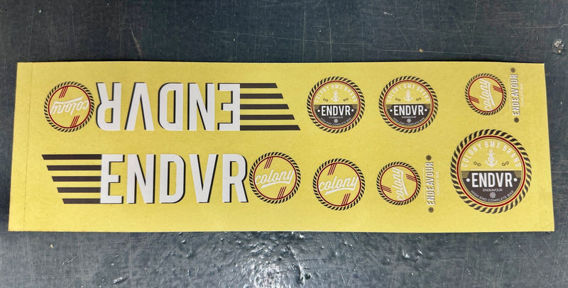 Colony Endeavour 2015 Sticker Set Red - 2015 Red