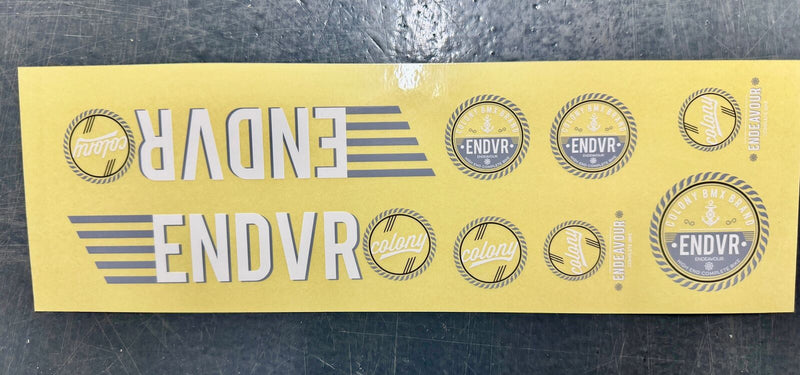 Colony Endeavour 2015 Sticker Set Light Grey - 2015 Light Grey