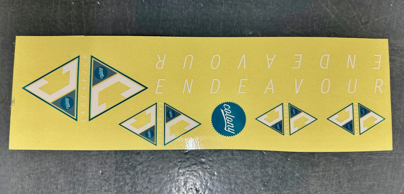 Colony Endeavour 2017 Sticker Set Teal/White - 2017 Teal/White