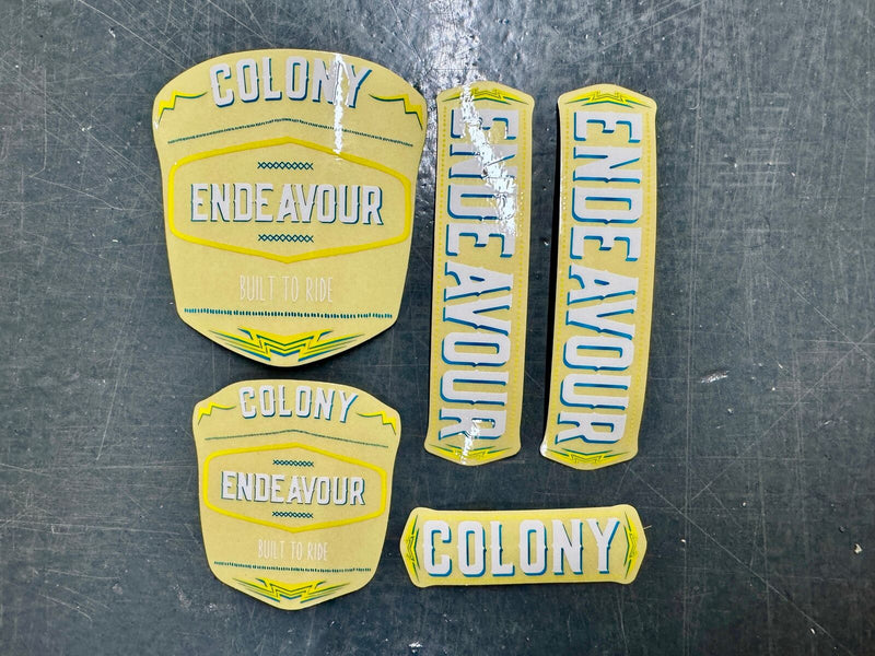 Colony Endeavour 2018 Sticker Set - 2018 Yellow/Green