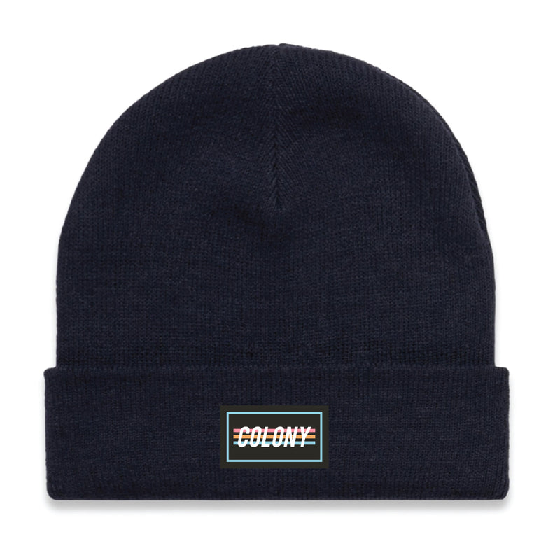 CLNY Cuffed Beanie Navy