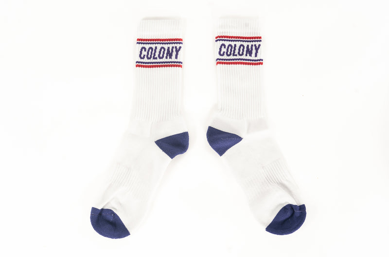 Colony BMX Logo Socks White