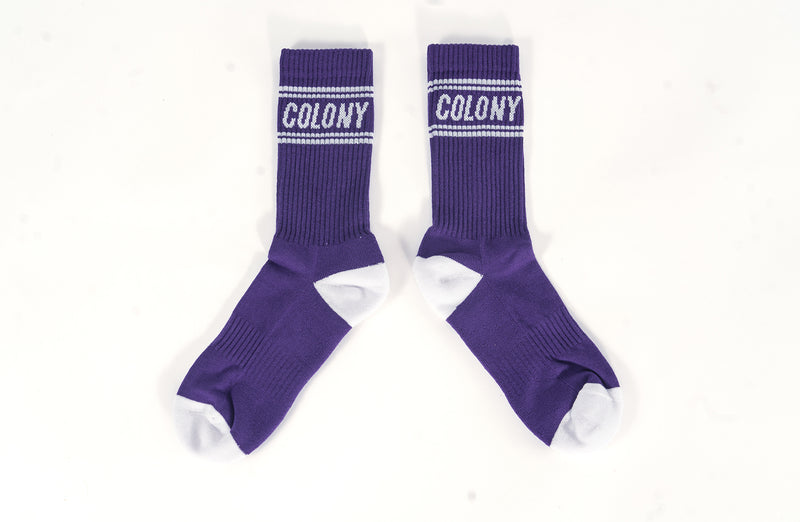 Colony BMX Logo Socks Indigo