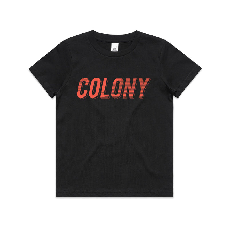 Colony Momentum Tee Black Youth 12