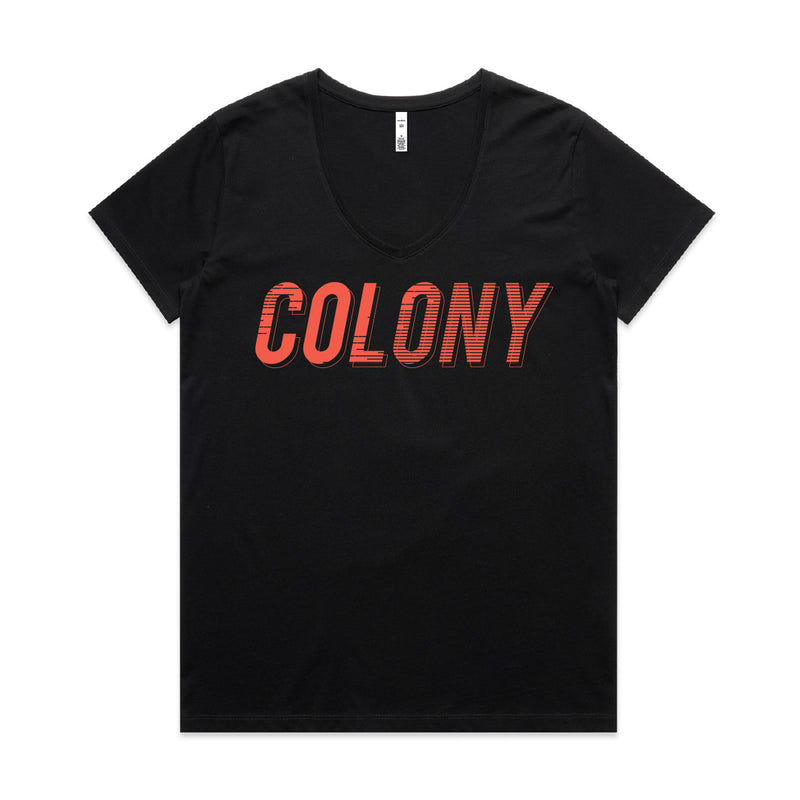 Colony Momentum Womens V Neck Black L