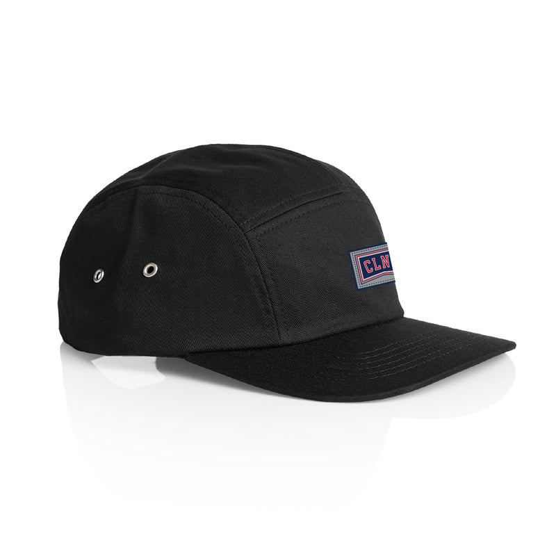 Colony 3 Stripe 5 Panel Cap [Colour: Black]