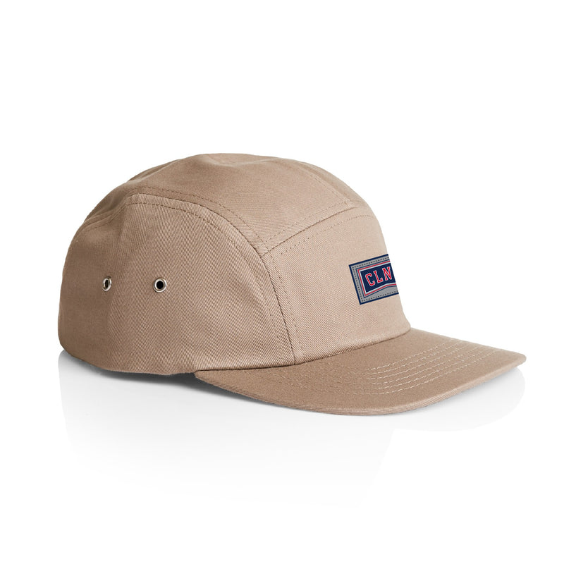 Colony 3 Stripe 5 Panel Cap Khaki