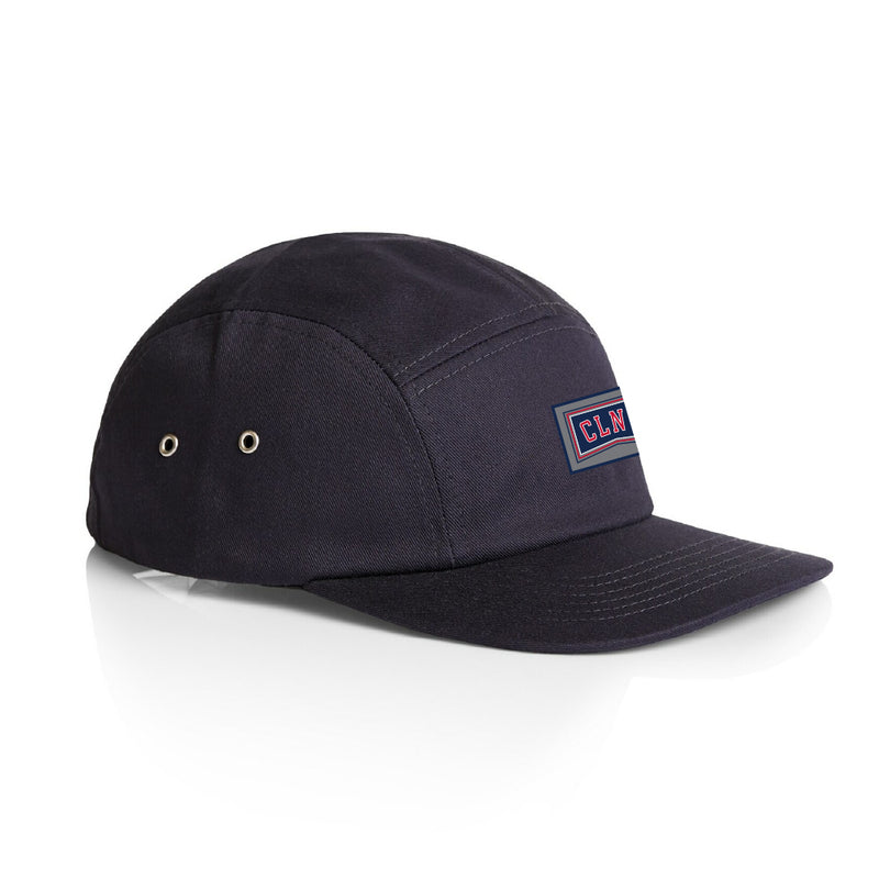 Colony 3 Stripe 5 Panel Hat [Colour: Navy]
