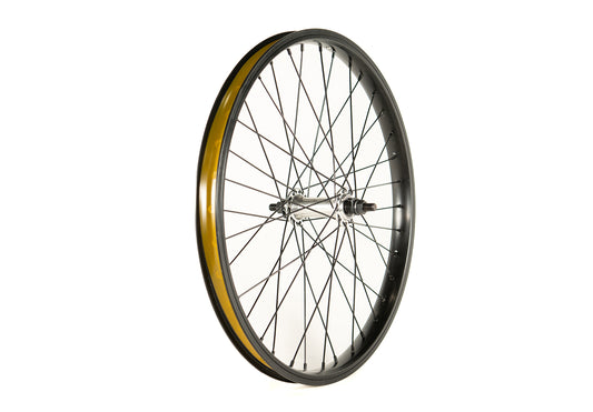 Division Brookside 20" Front BMX Wheel Black/Polished