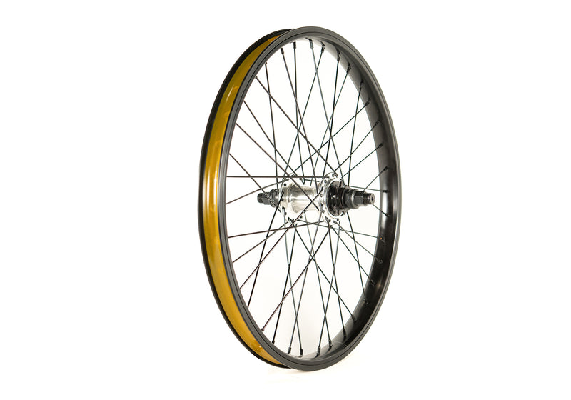 Division Brookside 20" Rear BMX Wheel Black/Polished