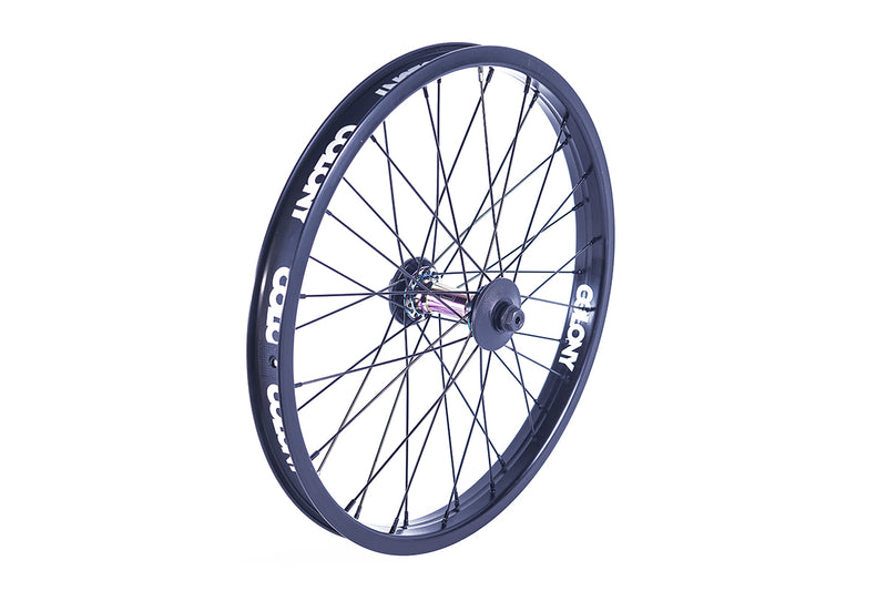 Colony Pintour Front Wheel Black/Rainbow
