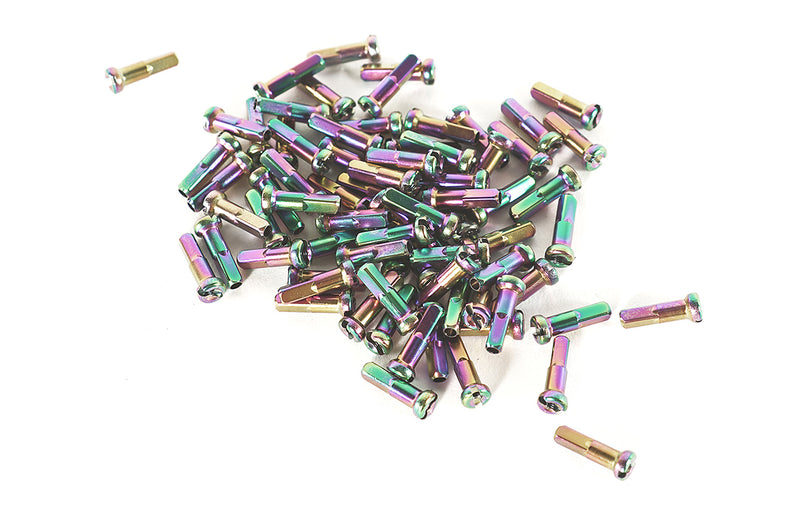 Colony Spoke Nipples Rainbow 75pk alloy