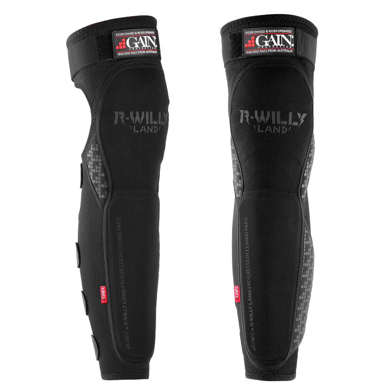 GAIN x R Willy Land Progression V2 Knee/Shin Combo Pads, size XS-S