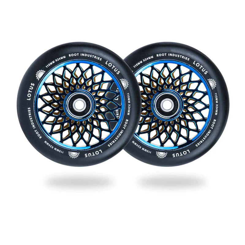 Root Industries Lotus 110mm Wheels - Black/Blu-Ray