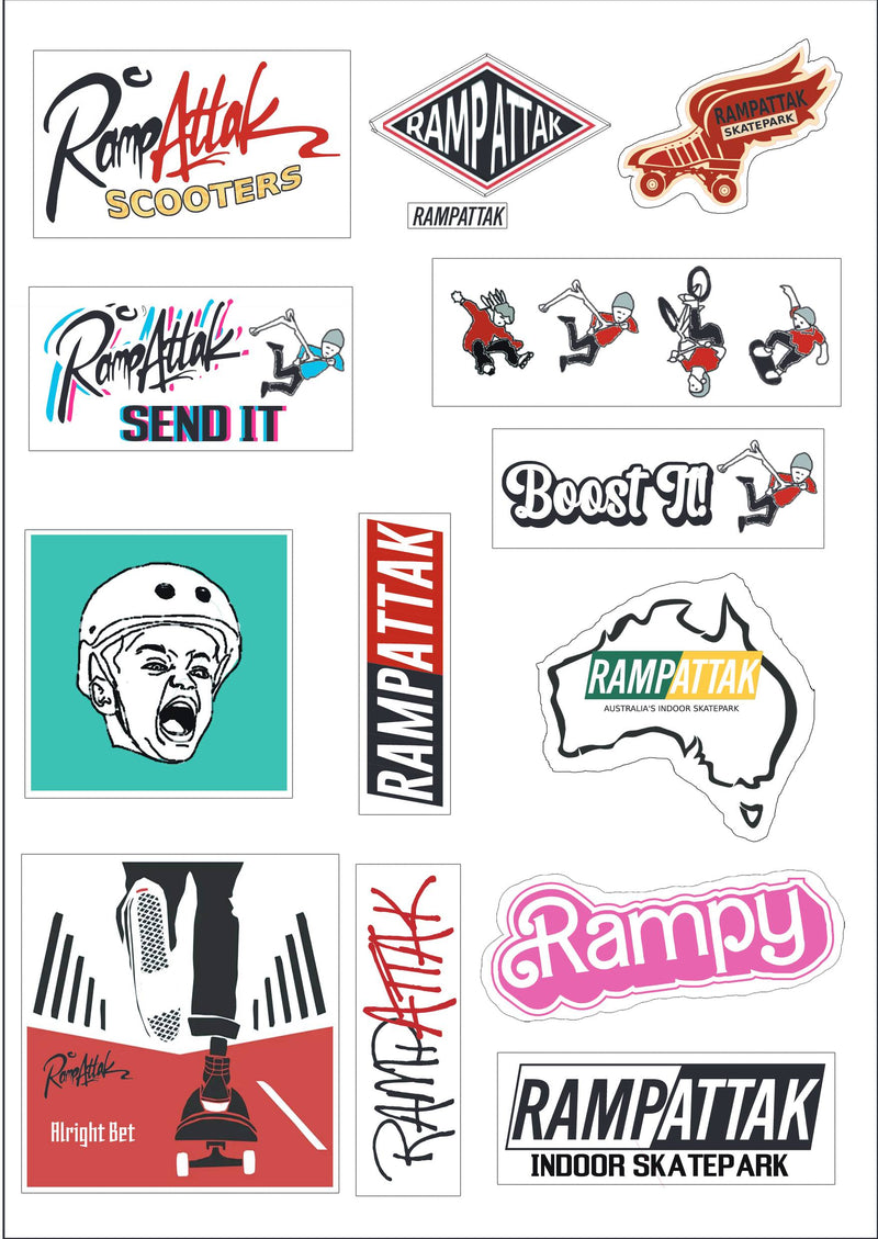RampAttak Sticker Sheet
