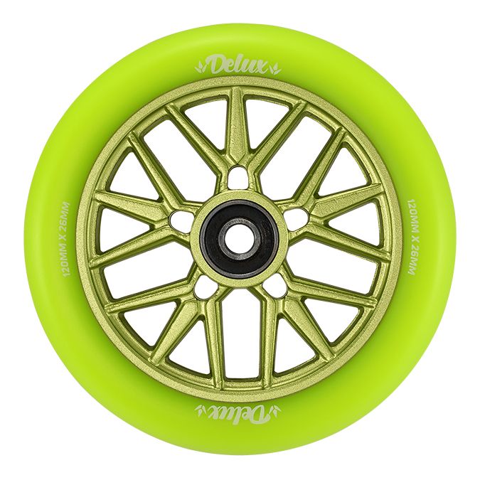 120mm Delux Wheel - Green / Green