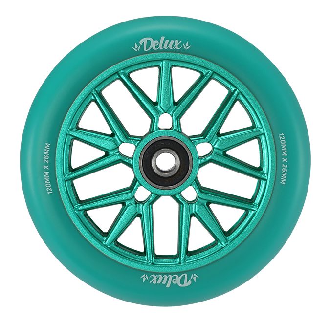 120mm Delux Wheel - Teal / Teal